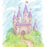 Фрея RPSK-0053 Скетч для раскрашивания цветными карандашами "Замок принцессы Розы"