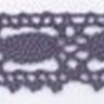 IEMESA 1798/89 Мерсеризованное хлопковое кружево, ширина 15 мм, цвет серый с синим