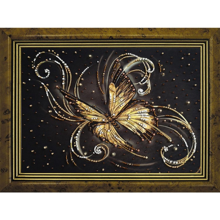 Набор для вышивания Larkes Н4131 Золотая бабочка