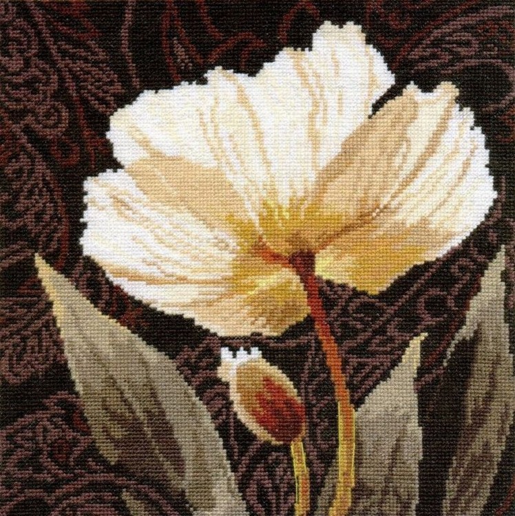 Набор для вышивания Алиса 2-17 Белые цветы. Залитый светом