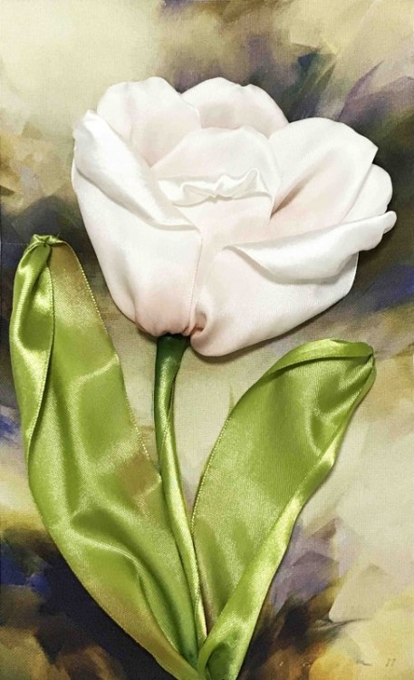 Набор для вышивания Каролинка КЛ(Н)-4015 Белый тюльпан