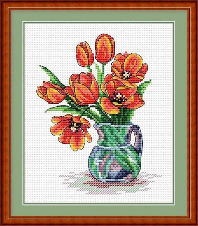 Набор для вышивания Жар-Птица М-089 Весенние тюльпаны