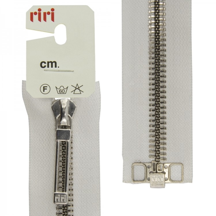 Riri 8651520/80/2101 Молния металлическая, разъемная, 6 мм, 80 см, белый