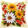 Набор для вышивания Vervaco PN-0008757 Подушка "Цветы и ягоды"