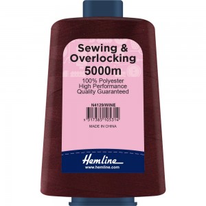 Hemline N4129/WINE Нить универсальная Hemline для шитья и оверлока, бордовый