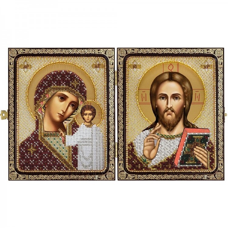 Набор для вышивания Нова Слобода СЕ7200 Христос Спаситель и Пресв. Богородица Казанская