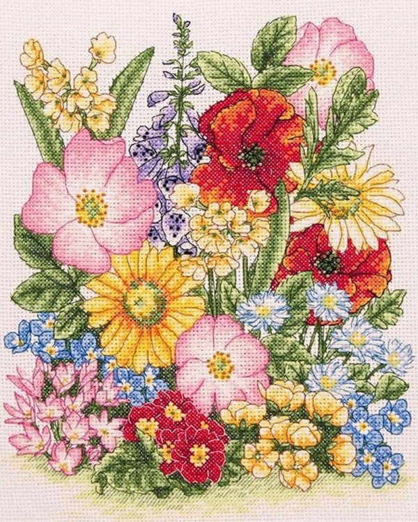 Набор для вышивания Anchor PCE961 Meadow Flowers