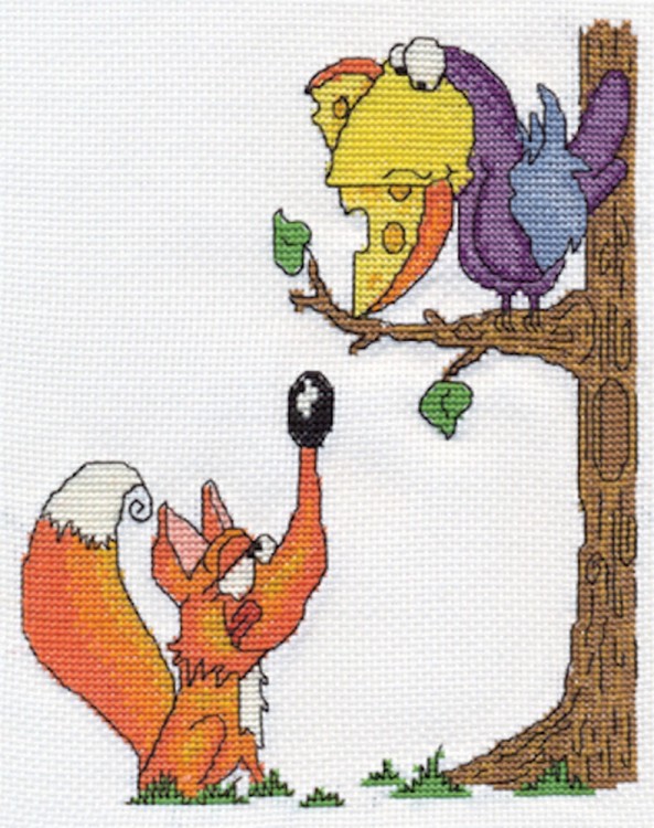 Набор для вышивания Кларт 8-129 Ворона и лисица