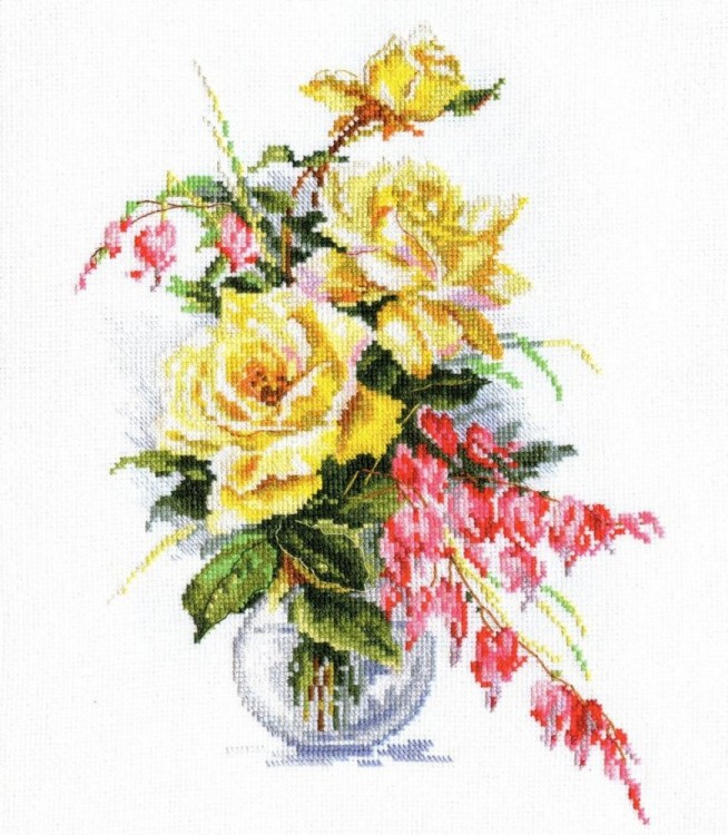Набор для вышивания Алиса 2-20 Желтые розы