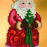 Набор для вышивания Mill Hill JS203102 Christmas Cheer Santa (Рождественское приветствие Санты)