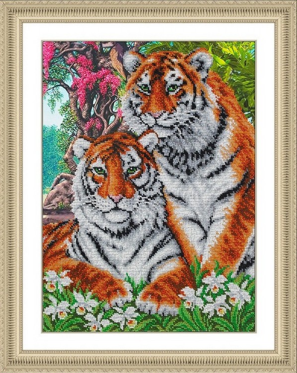 Набор для вышивания Паутинка Б-1469 Тигры