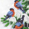 Набор для вышивания Каролинка КБЖН(Ч) 4001 Снегири бисер