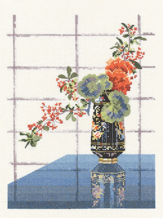 Набор для вышивания Heritage WFOV655E Цветы в восточной вазе