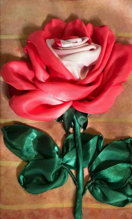 Набор для вышивания Каролинка КЛ(Н)-4017 Бело-розовая роза