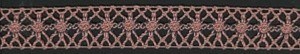IEMESA 1825/R5 Мерсеризованное хлопковое кружево, ширина 20 мм, цвет розовый с серым