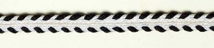Matsa 1727/8 Тесьма декоративная "плетенка", ширина 8 мм, цвет черный