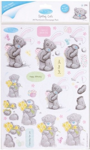 Docrafts MTY169011 Набор бумаги с высечкой "Пасхальный кролик" ME TO YOU