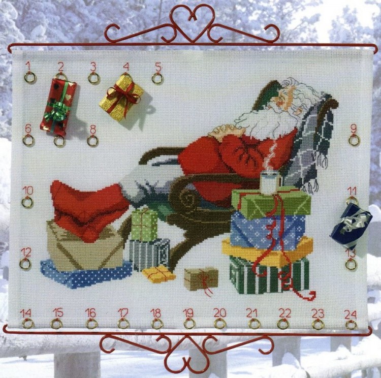 Набор для вышивания Permin 34-2621 Рождественский календарь