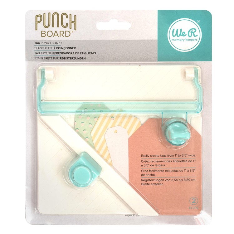 American Crafts 660248 Доска для изготовления разделителей с табами "Tag Punch Board"