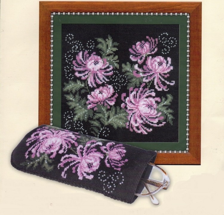 Набор для вышивания Риолис 966 Панно-очешник "Хризантемы"