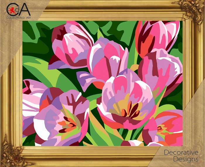 Набор для вышивания Collection D'Art 6289K Тюльпаны