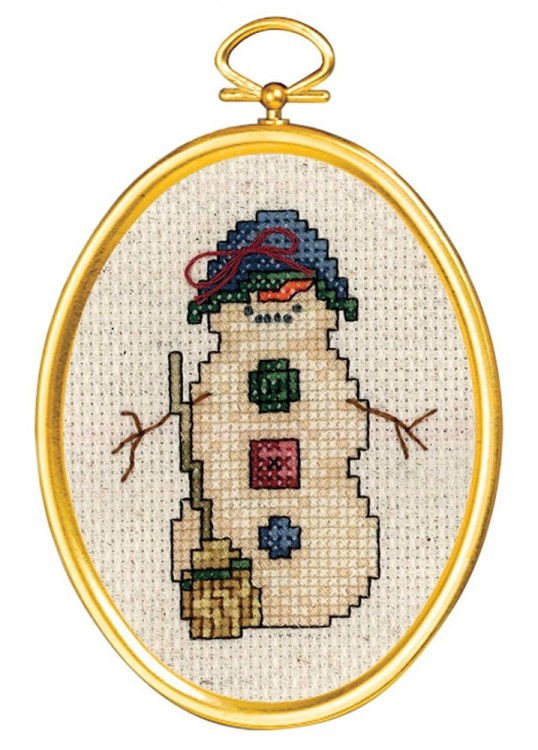 Набор для вышивания Janlynn 021-1795 Застенчивый снеговик