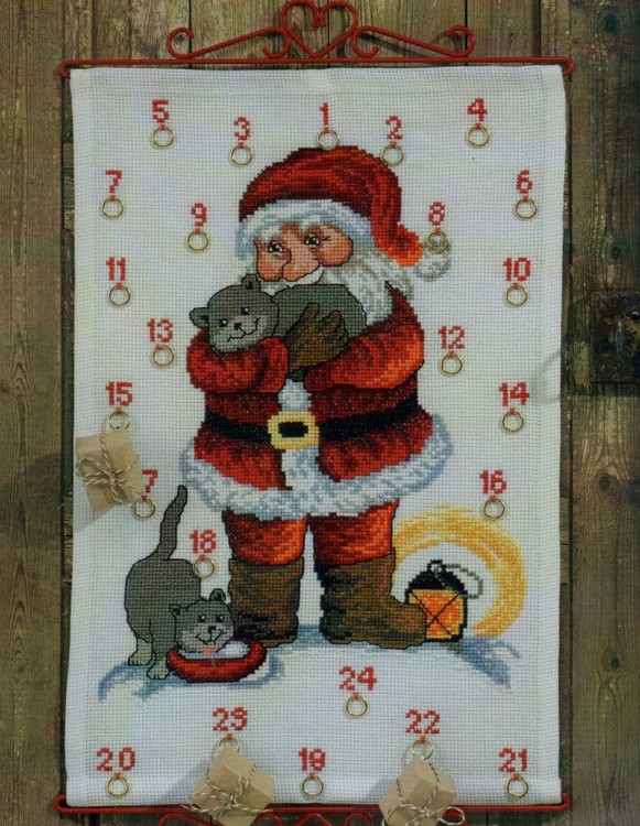 Набор для вышивания Permin 34-3265 Рождественский календарь