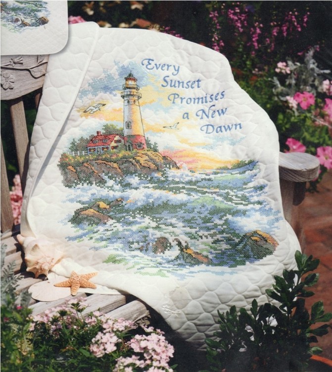 Набор для вышивания Dimensions 03221 Lighthouse Cove Quilt (made in USA)