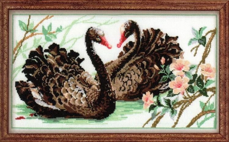 Набор для вышивания Риолис 806 Черные лебеди