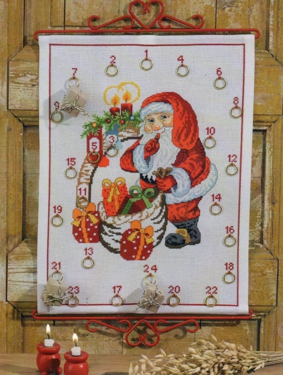 Набор для вышивания Permin 34-3266 Рождественский календарь