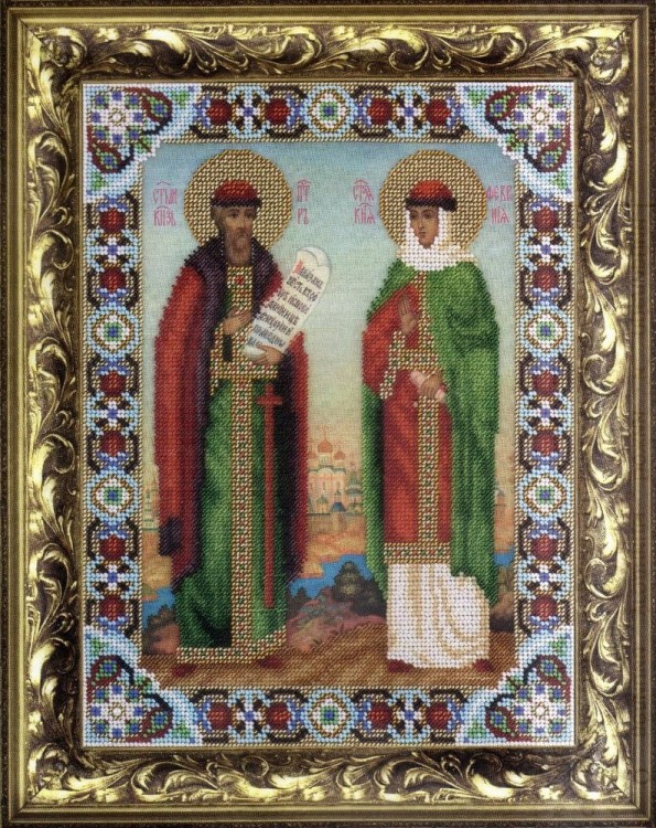 Набор для вышивания Панна CM-1558 (ЦМ-1558) Икона Святых Петра и Февронии