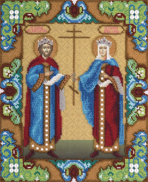 Набор для вышивания Панна CM-1827 (ЦМ-1827) Икона Святых равноапостольных царя Константина и царицы Елены