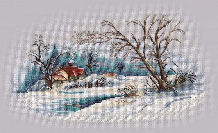 Набор для вышивания Овен 1300 Зимний пейзаж