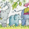 Набор для вышивания Heritage KCEP1569E Elephants on Parade (Парад слонов)