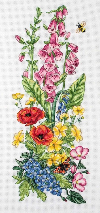 Набор для вышивания Anchor PCE971 Garden Floral (Цветочный сад)