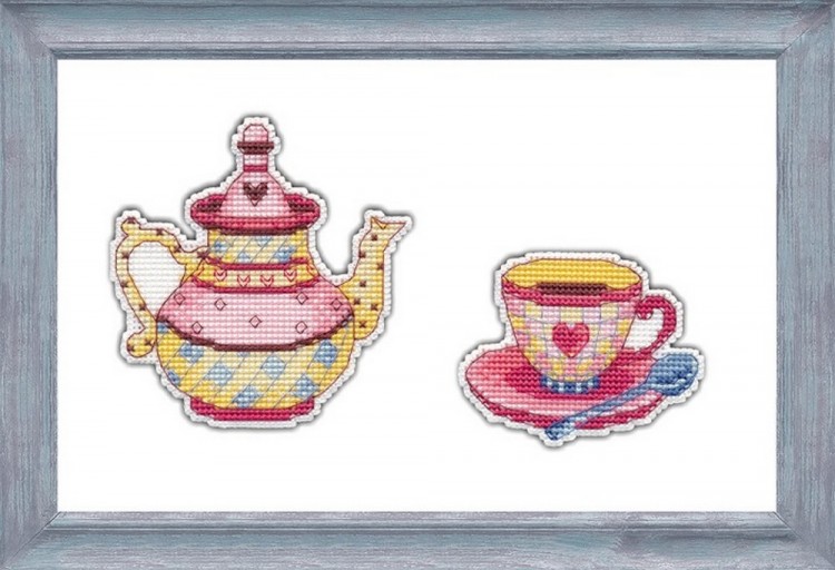 Набор для вышивания Овен 1080 Приятного чаепития. Магнит