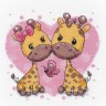 Набор для вышивания Овен 1275 Влюбленные жирафики