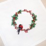 Набор для вышивания Luca-S FM015 Салфетка "Рождественский венок"