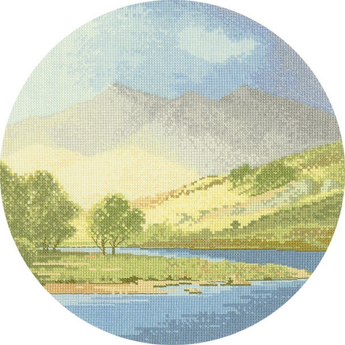 Набор для вышивания Heritage JCML269E Mountains and Lake (Горы и озеро)