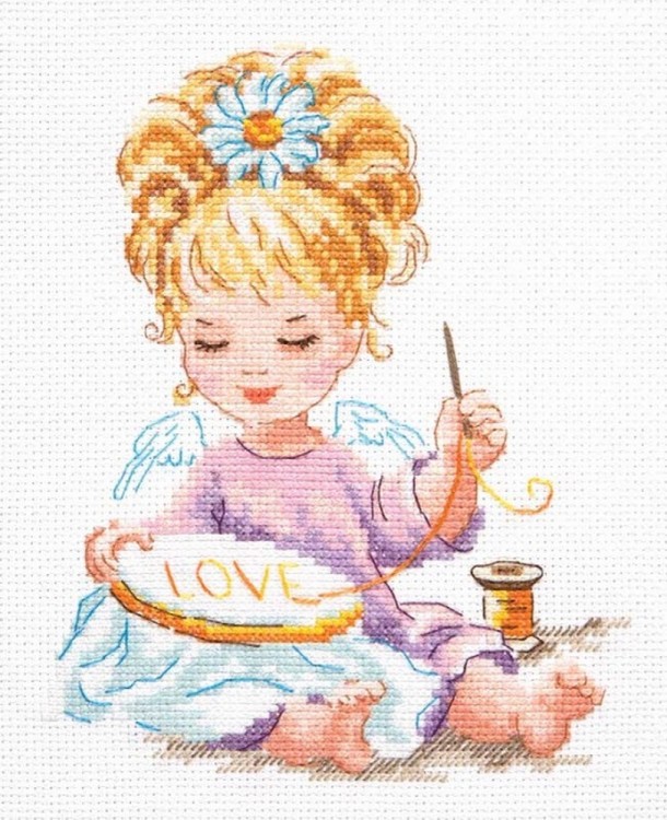 Набор для вышивания Чудесная игла 33-24 Маленькая рукодельница