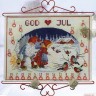 Набор для вышивания Permin 34-7807 Рождественский календарь