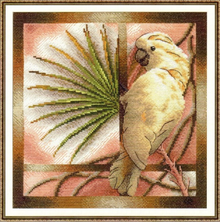 Набор для вышивания Панна PT-0693 (ПТ-0693) Белый попугай