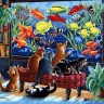 Белоснежка 231-AB Коты и рыбки