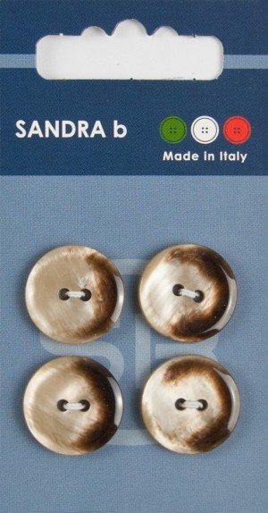 Sandra CARD086 Пуговицы, коричневый