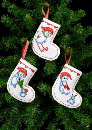 Permin 21-7244 Сапожок для подарков "Рождественские носки"