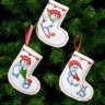 Набор для вышивания Permin 21-7244 Сапожок для подарков "Рождественские носки"