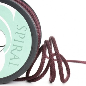 SAFISA 25281-4-30 Шнур плетеный Spiral, 4 мм, цвет бордовый