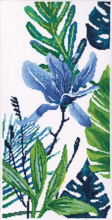 Набор для вышивания РТО M748 Голубой цветок