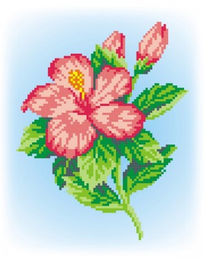 М.П.Студия КН-372 Розовый цветок