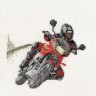 Набор для вышивания Thea Gouverneur 3054 Motorcyclist (Мотоциклист)
